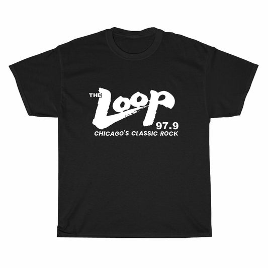 The Loop FM 98 Radio Chicago logo  Men's Unisex T Shirt Size S to 3XL