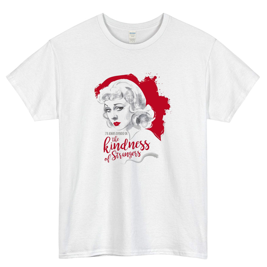 The kindness of strangers Logo Mens Unisex Short Sleeve T-Shirt Size S-3XL - P