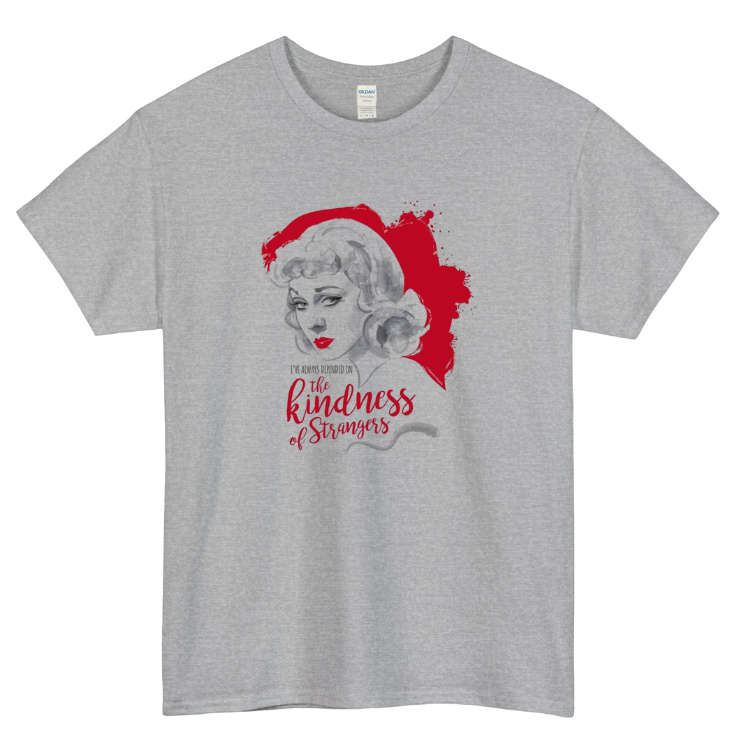 The kindness of strangers Logo Mens Unisex Short Sleeve T-Shirt Size S-3XL - P