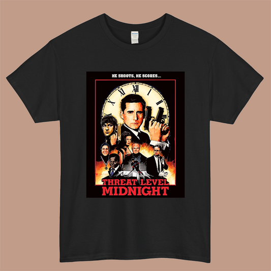 Threat Level Midnight Poster Logo Mens Unisex Short Sleeve Black T-Shirt Size S-3XL