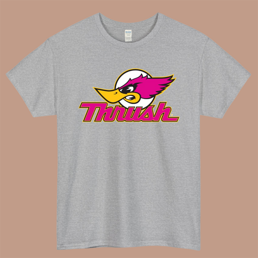 Thrush Racing Logo Mens Unisex Short Sleeve Gray T-Shirt Size S-3XL