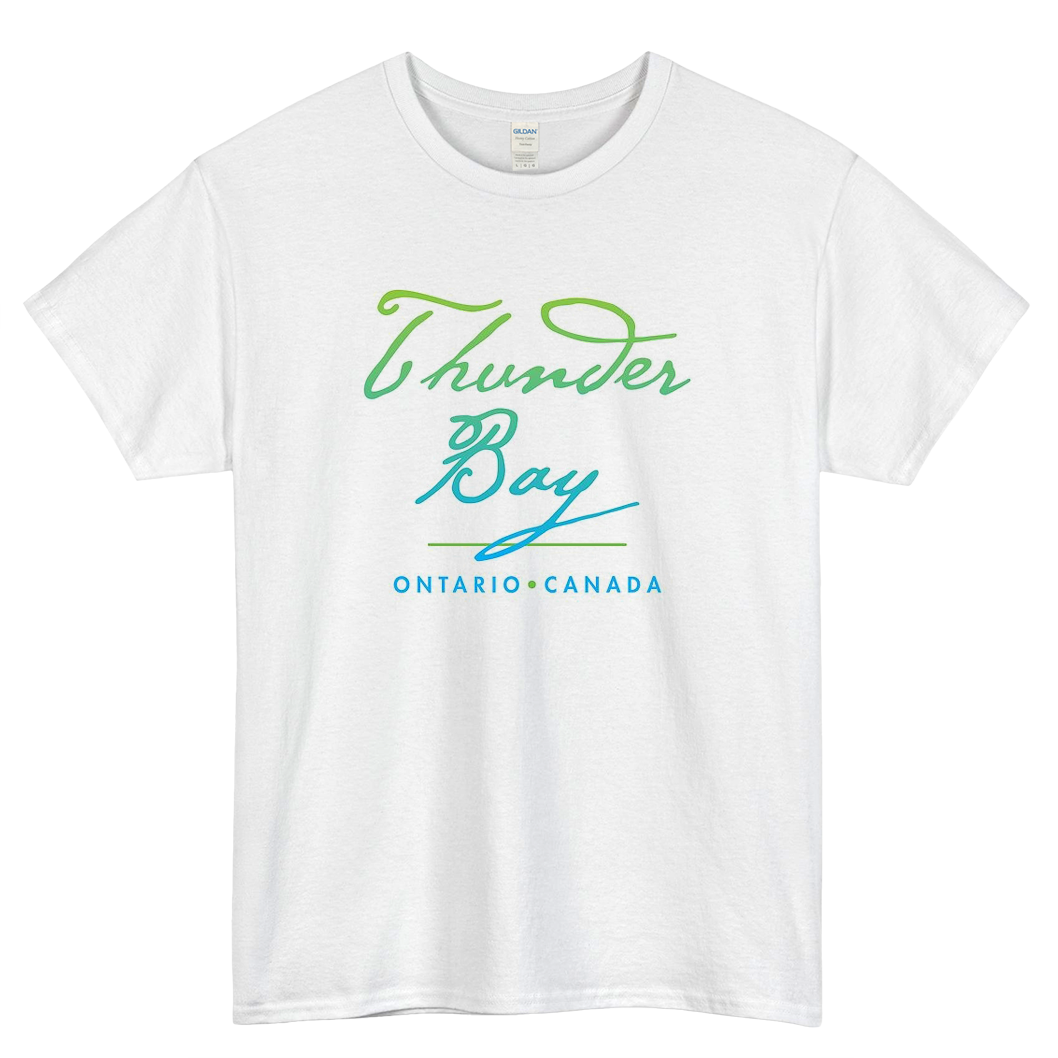 Thunder Bay Ontario Logo Mens Unisex Short Sleeve T-Shirt Size S-3XL - P