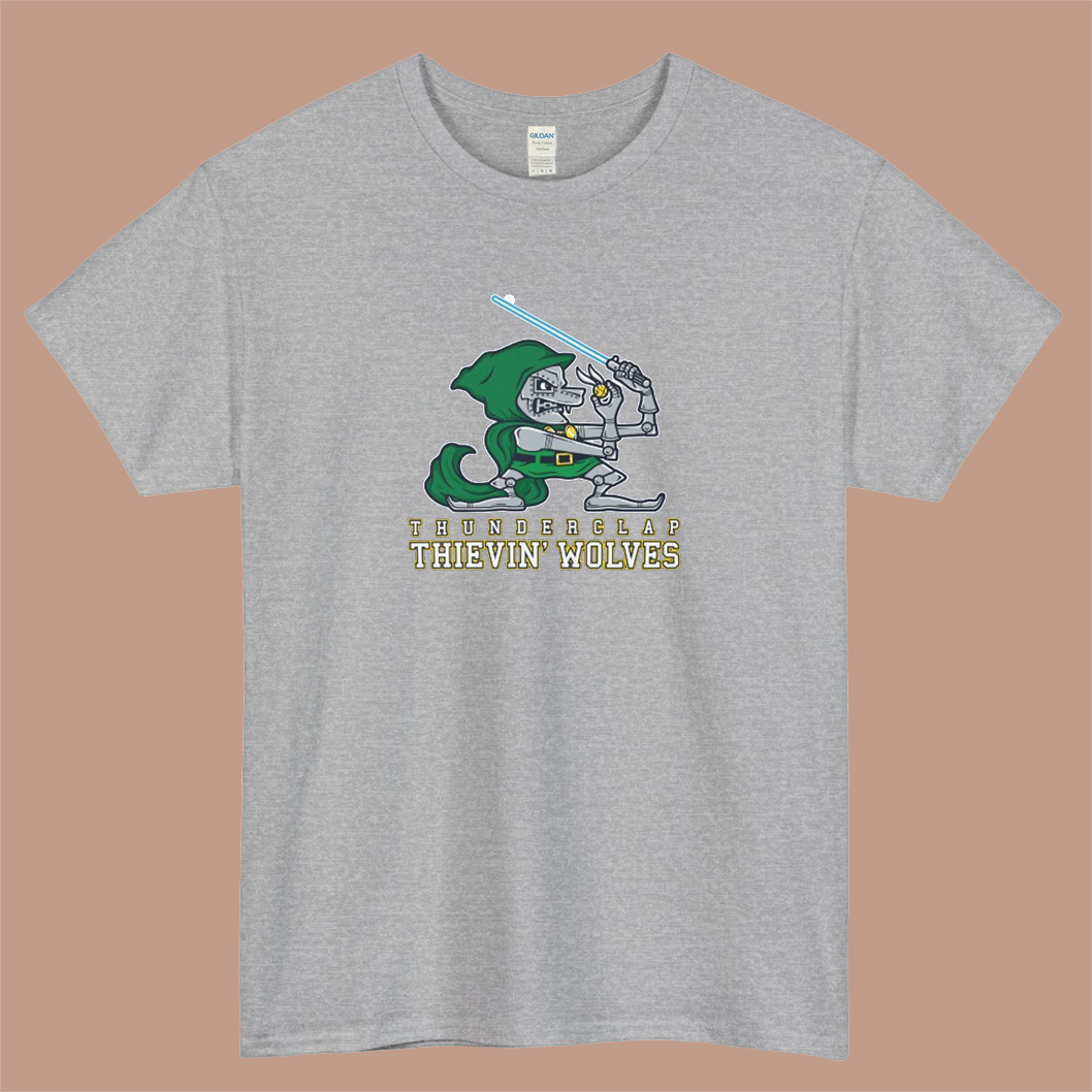 Thunderclap Thievin' Wolves Logo Mens Unisex Short Sleeve T-Shirt Size S-3XL - P