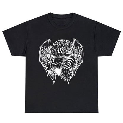Tiger head wings logo Men's Unisex T Shirt Size S to 3XL