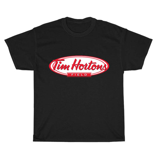 Tim Horton Logo  Men's Unisex T Shirt Size S to 3XL