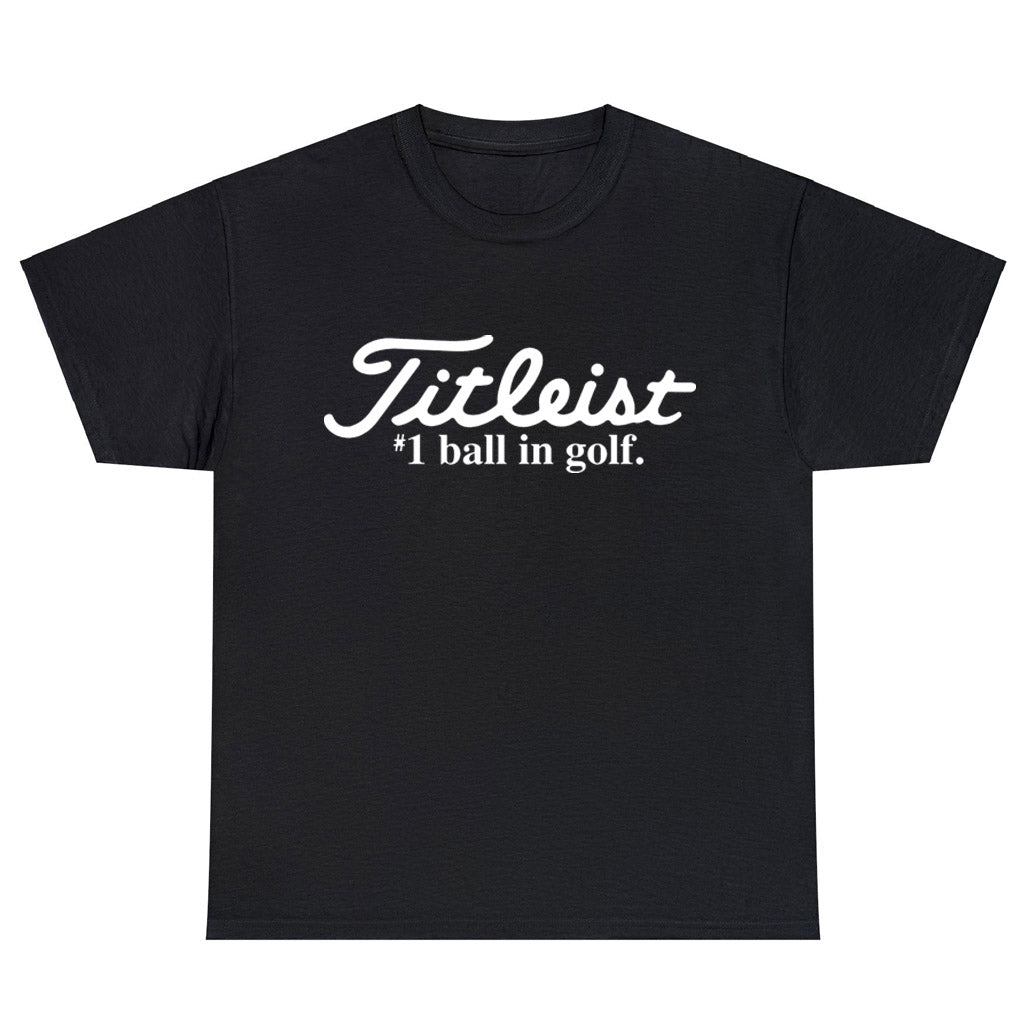 TitIeist #1 Ball In Golf Logo Unisex Men's T Shirt Size S to 3XL