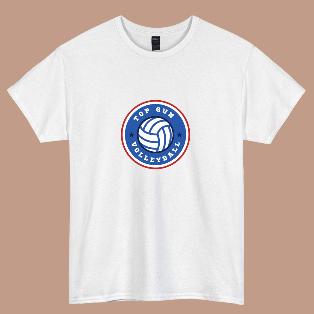 Top Gun Volleyball logo short sleeve t shirt S-3XL -P