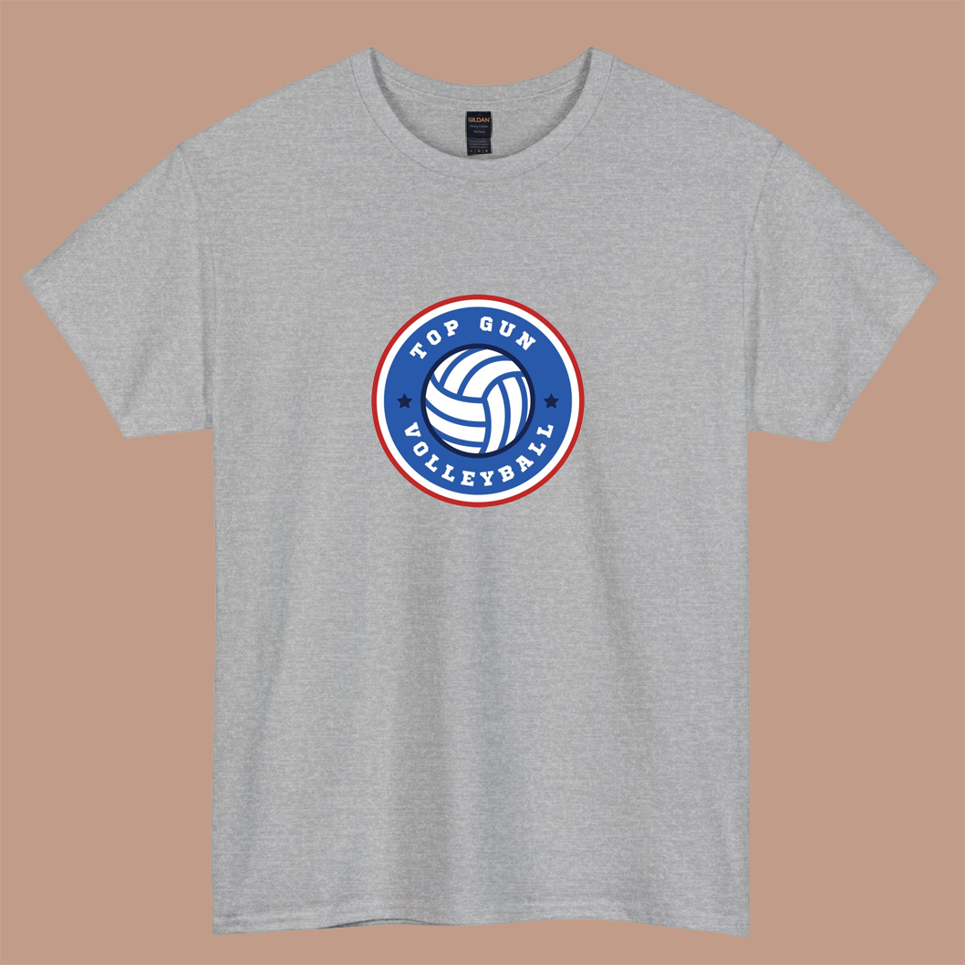 Top Gun Volleyball logo short sleeve t shirt S-3XL -P