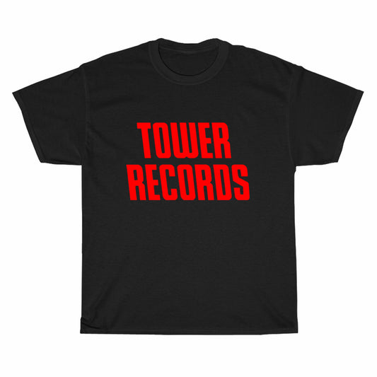 Tower Record music Logo Men's Unisex T Shirt Size S to 3XL