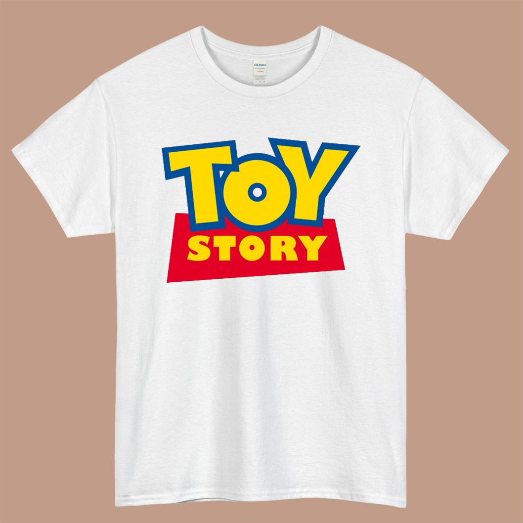 Toy Story Logo Mens Unisex Short Sleeve White T-Shirt Size S-3XL