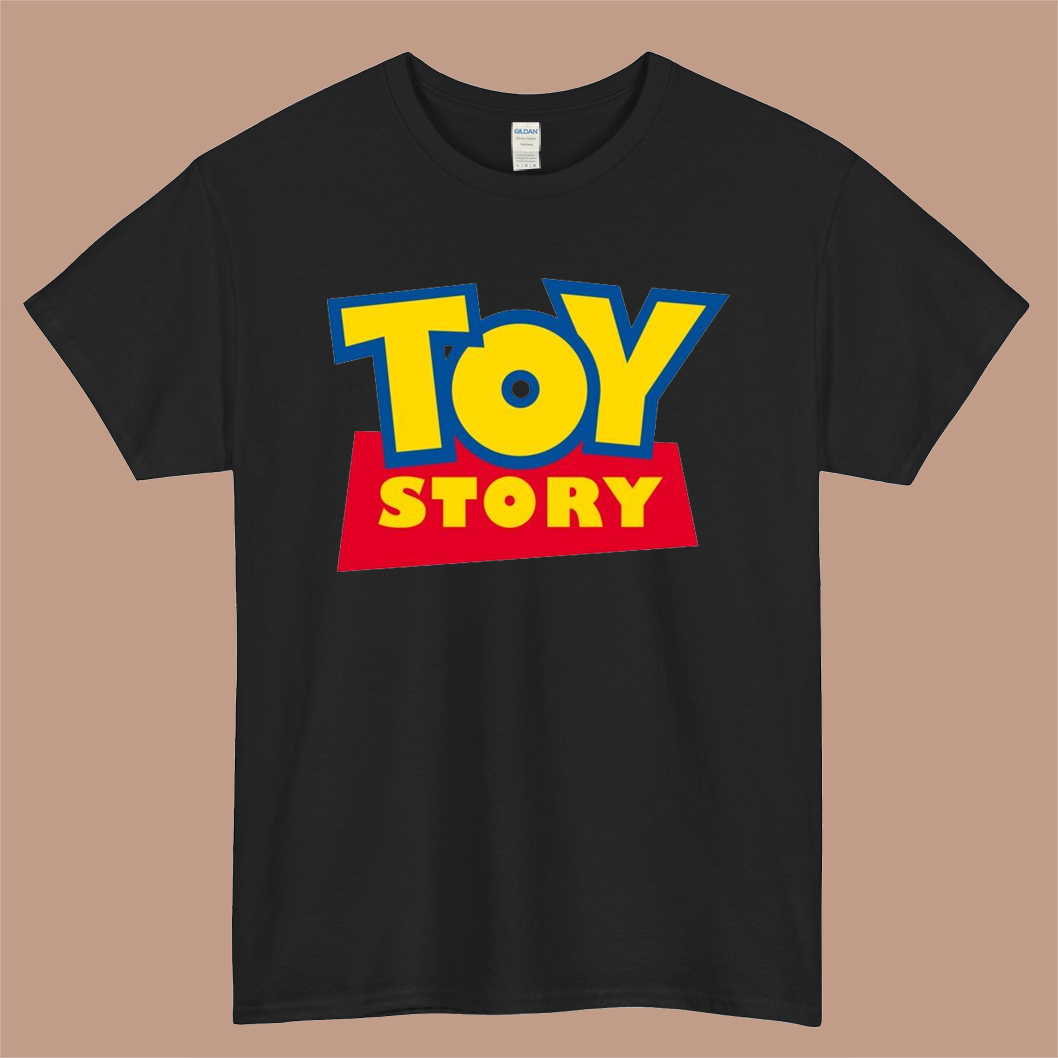 Toy Story Logo Mens Unisex Short Sleeve Black T-Shirt Size S-3XL