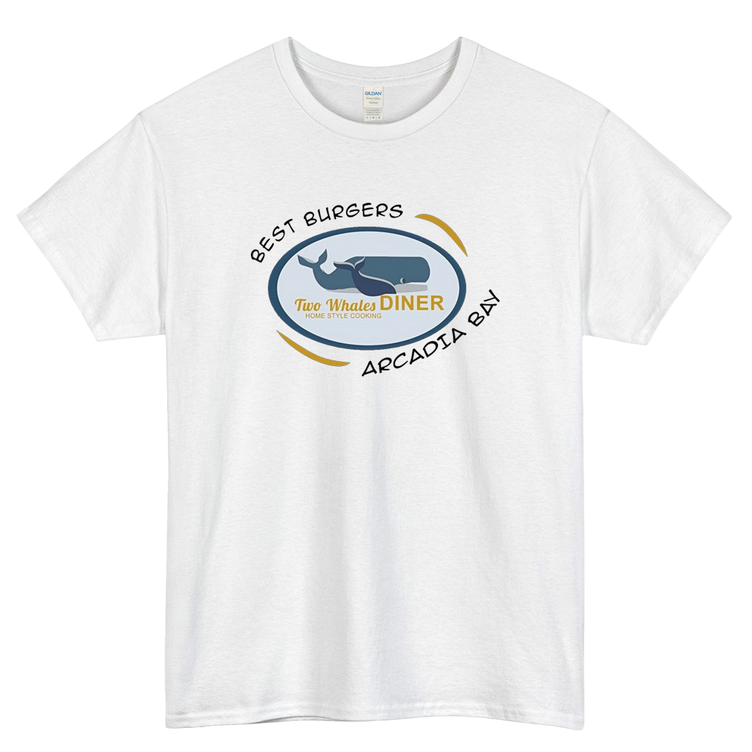 Two Whales Diner Tourist Logo Mens Unisex Short Sleeve T-Shirt Size S-3XL - P