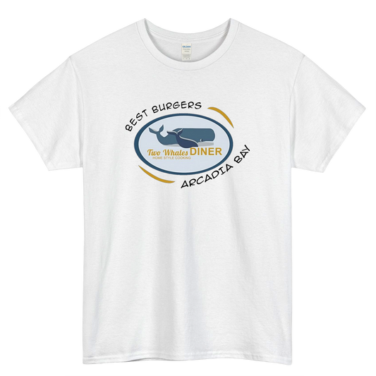 Two Whales Diner Tourist Logo Mens Unisex Short Sleeve T-Shirt Size S-3XL - P