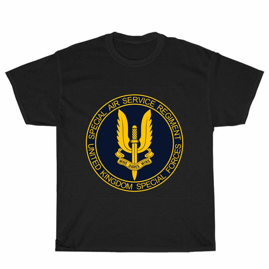 UK SAS Special Air Service Logo Men's Unisex T Shirt Size S to 3XL