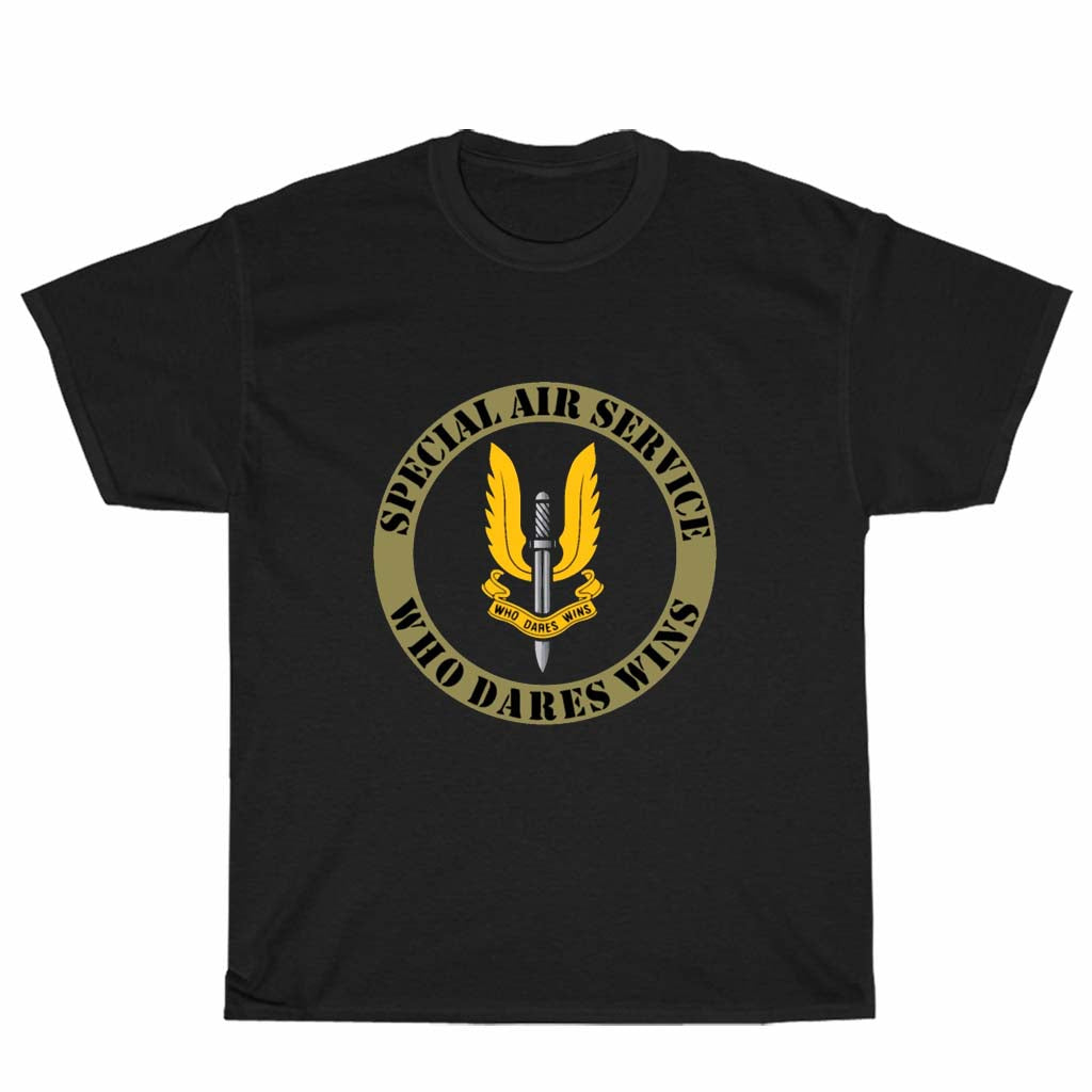 UK SAS Special Air Service Logo Men's Unisex T Shirt Size S to 3XL