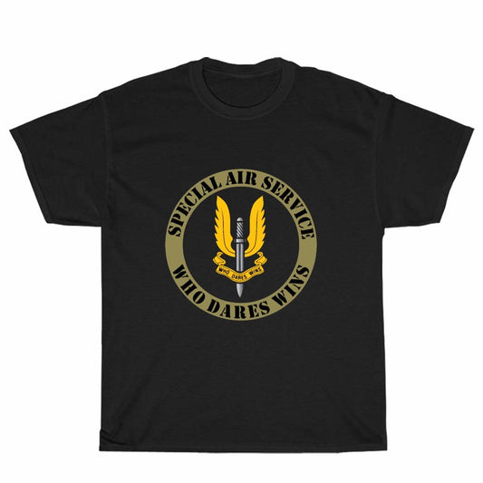 UK SAS Special Air Service Logo Men's Unisex T Shirt Size S to 3XL