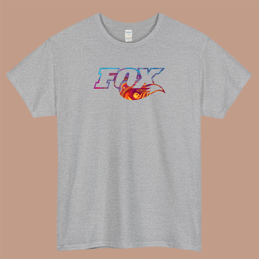 UNIQUE Fox design - Watercolor Logo Mens Unisex Short Sleeve T-Shirt Size S-3XL - P