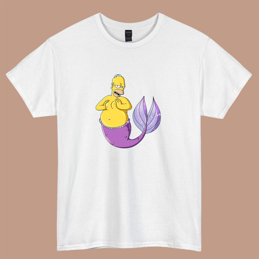Underwater Wonderland Homer  logo short sleeve t shirt S-5XL - P