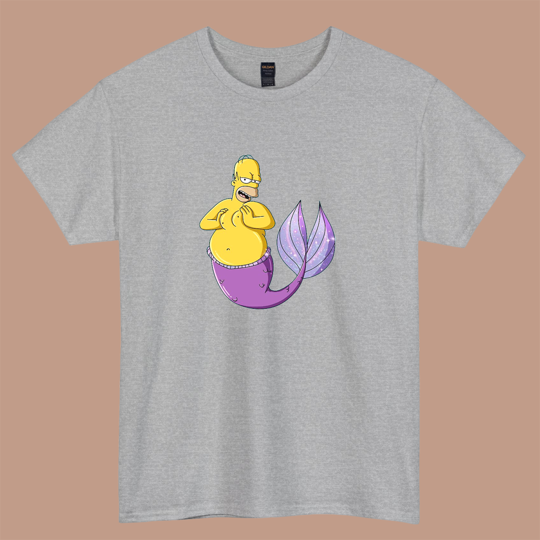 Underwater Wonderland Homer  logo short sleeve t shirt S-5XL - P