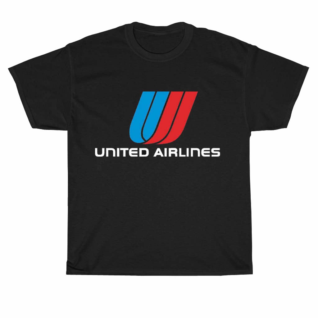 United Airlines Logo Men's Unisex T Shirt Size S to 3XL