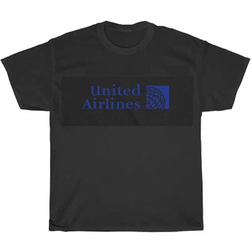 United Airlines Logo Men's Unisex T Shirt Size S to 3XL