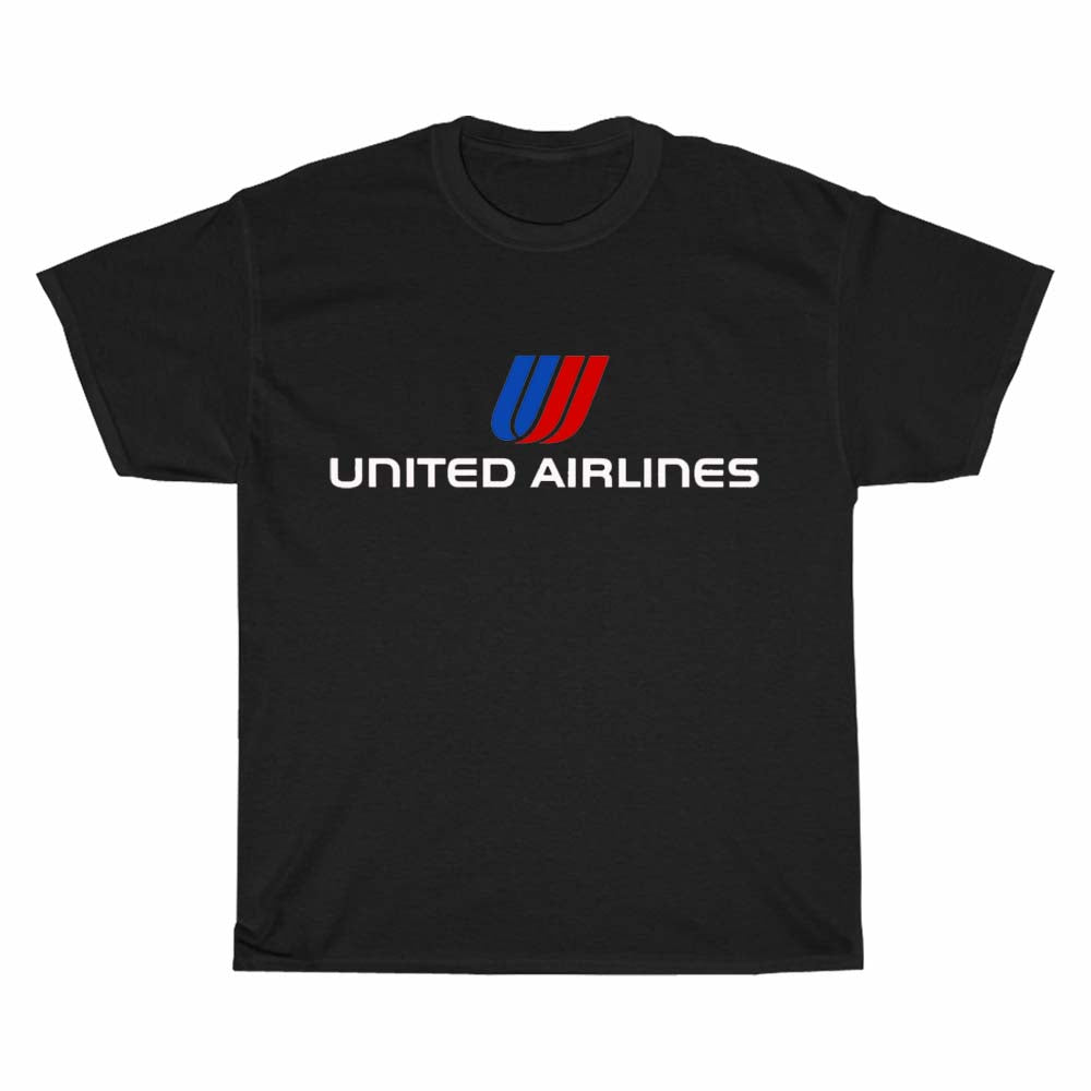 United Airlines Logo Men's Unisex T Shirt Size S to 3XL