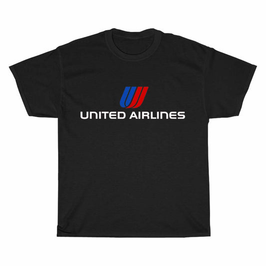 United Airlines Logo Men's Unisex T Shirt Size S to 3XL