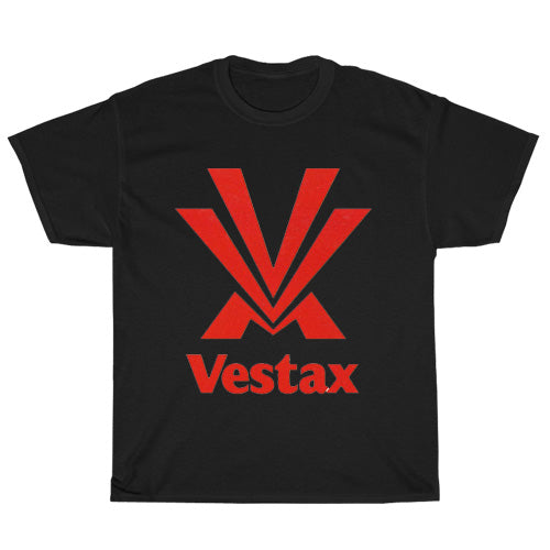 VESTAX 90s LogoMens Unisex Short Sleeve Black T-Shirt Size S-3XL