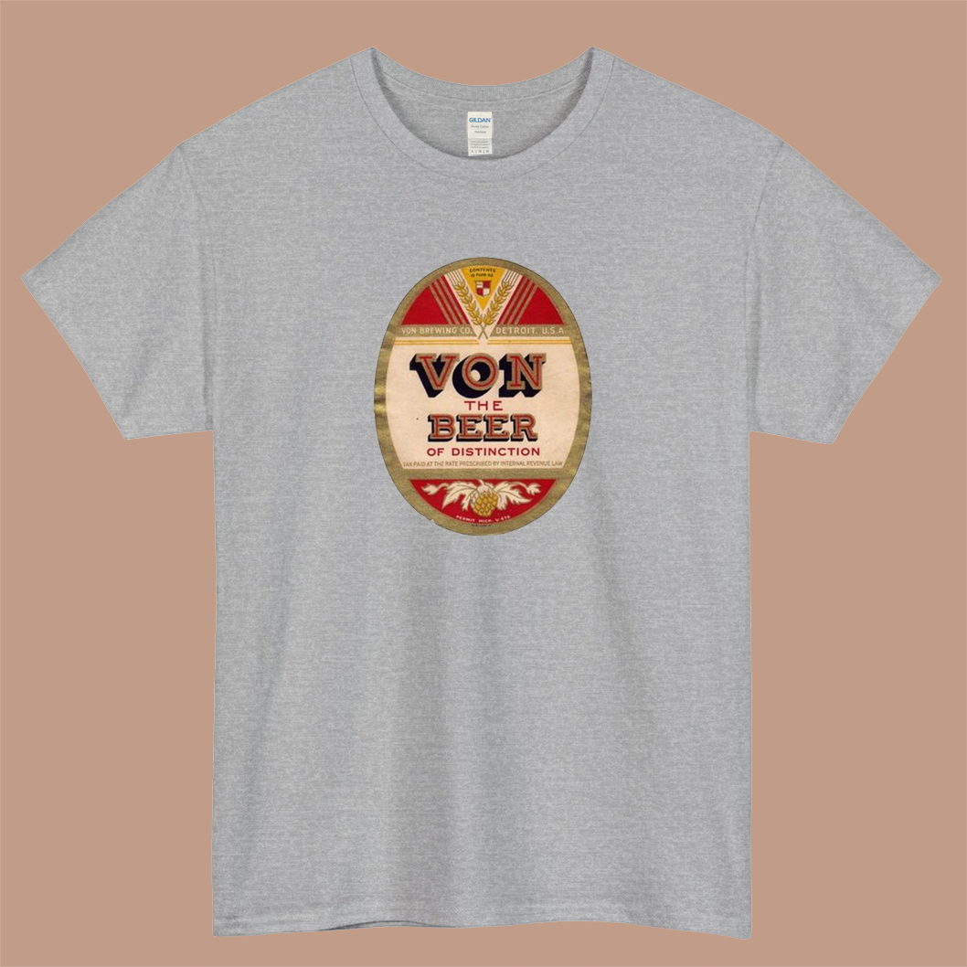 VON The Beer Of Distinction Logo Mens Unisex Short Sleeve T-Shirt Size S-3XL - P