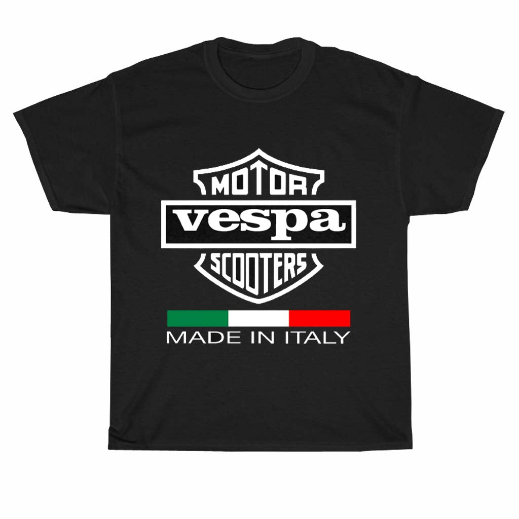 Vespa Motor Scooters Italy Logo Men's Unisex T Shirt Size S to 3XL
