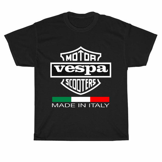 Vespa Motor Scooters Italy Logo Men's Unisex T Shirt Size S to 3XL