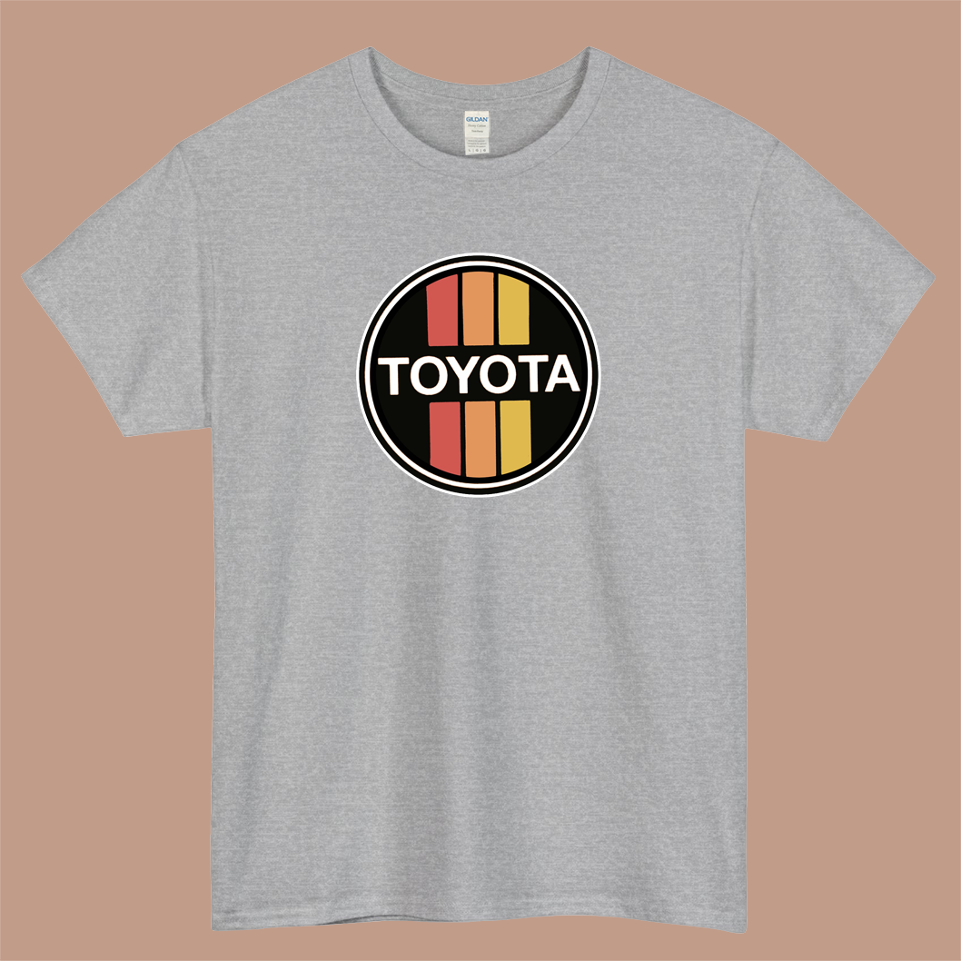 Vintage 70s TOYOTA cars Logo Mens Unisex Short Sleeve T-Shirt Size S-3XL - P