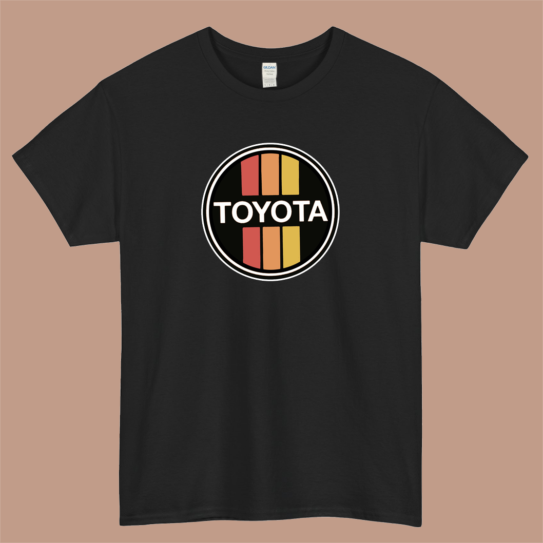 Vintage 70s TOYOTA cars Logo Mens Unisex Short Sleeve T-Shirt Size S-3XL - P
