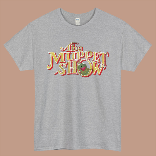 Vintage Muppet Show Logo Mens Unisex Short Sleeve Gray T-Shirt Size S-3XL