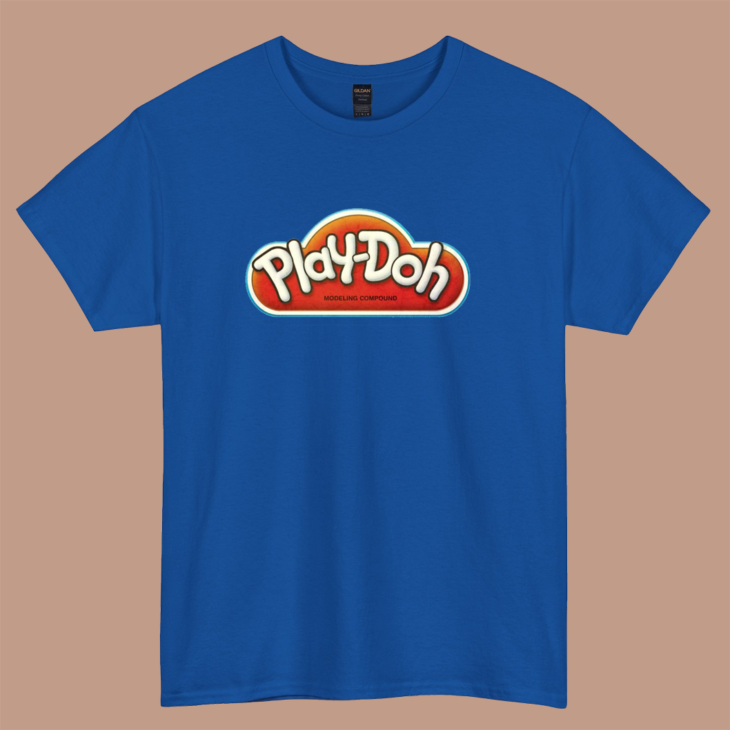 Vintage Play-Doh logo short sleeve t shirt S-3XL -P