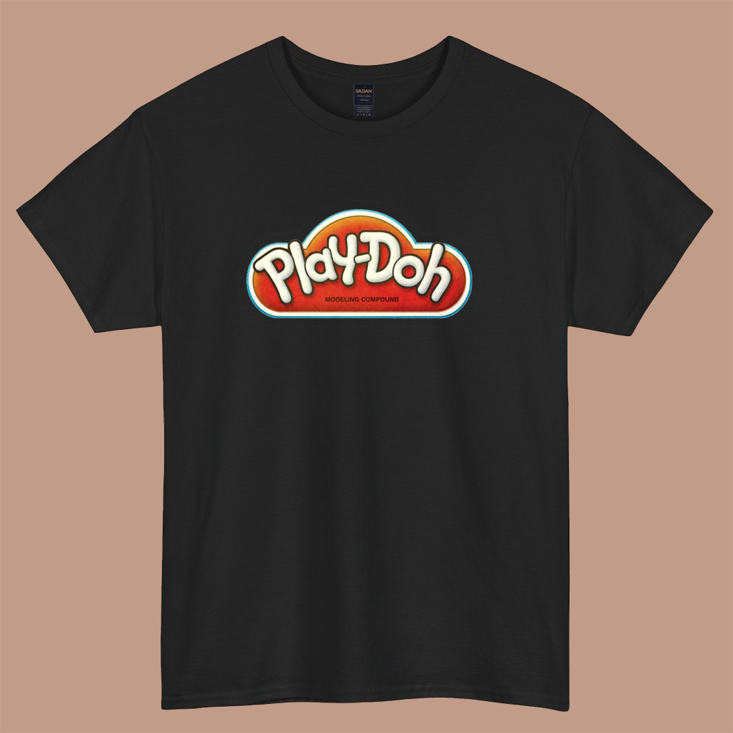 Vintage Play-Doh logo short sleeve t shirt S-3XL -P