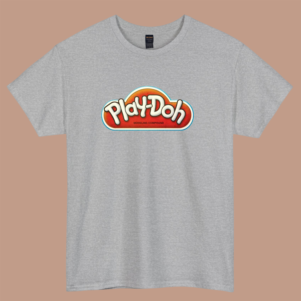 Vintage Play-Doh logo short sleeve t shirt S-3XL -P