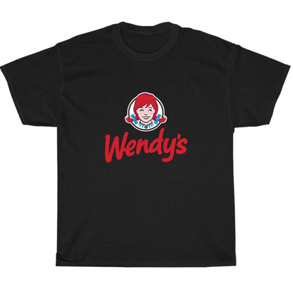WENDY'S FAST FOOD Logo Men's Unisex T Shirt Size S to 3XL