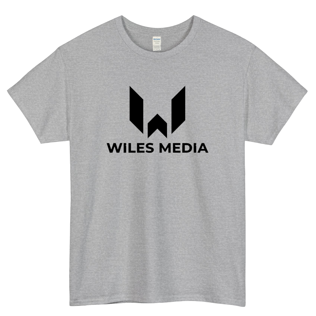 WILES MEDIA Logo Mens Unisex Short Sleeve T-Shirt Size S-3XL - P