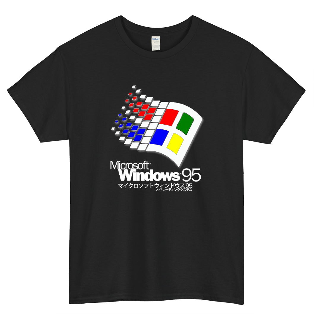 WINDOWS 95 Logo Mens Unisex Short Sleeve T-Shirt Size S-3XL - P