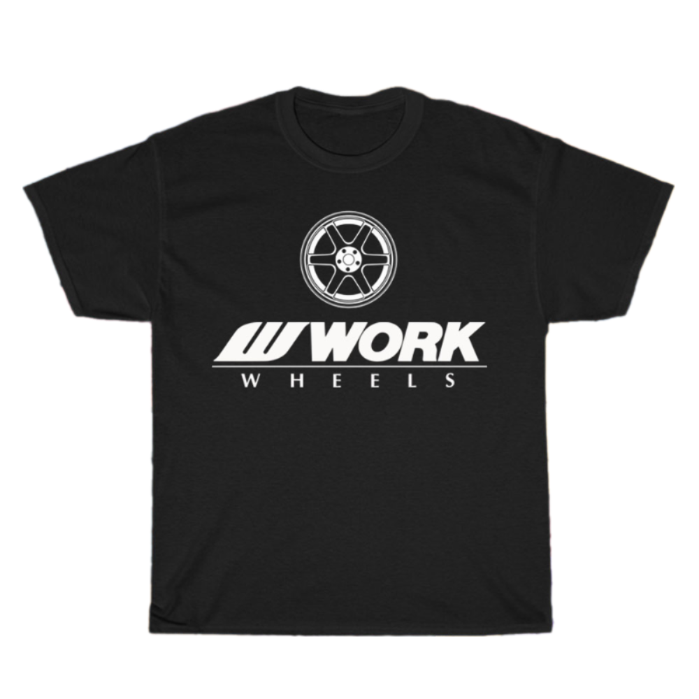 WORK Wheels Racing Logo Men's Unisex T Shirt Size S to 3XL