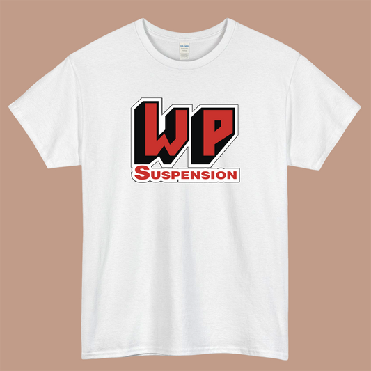 WP Suspension Logo Mens Unisex Short Sleeve White T-Shirt Size S-3XL