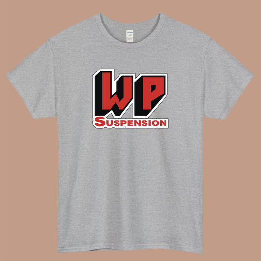 WP Suspension Logo Mens Unisex Short Sleeve Gray T-Shirt Size S-3XL