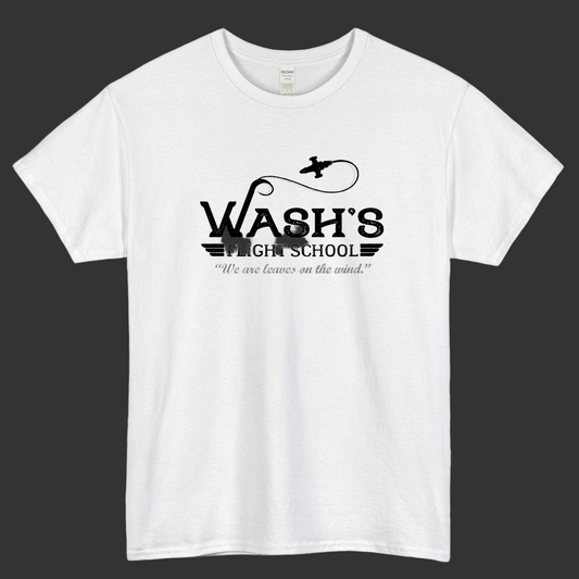 Washs Flight School Logo Mens Unisex Short Sleeve T-Shirt Size S-3XL - P