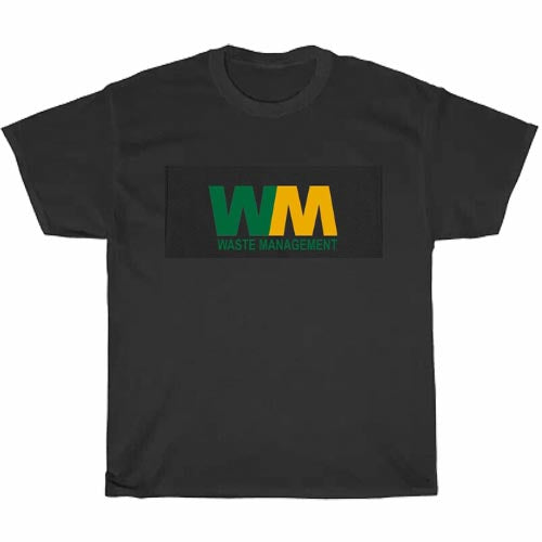 Waste Management Logo Men's Unisex T Shirt Size S to 3XL