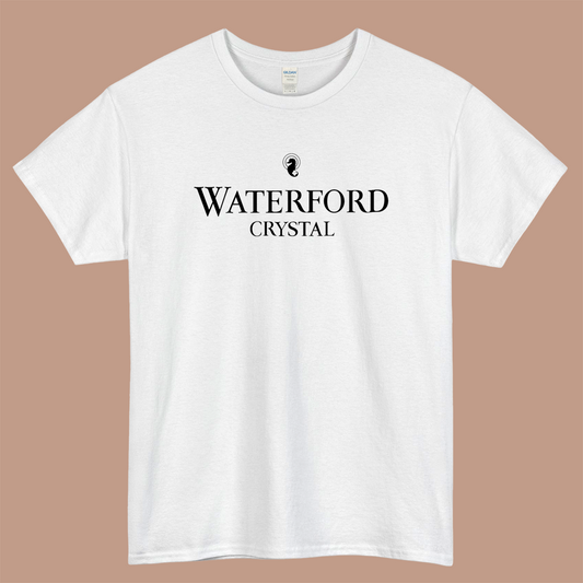 Waterford Crystal Logo Mens Unisex Short Sleeve White T-Shirt Size S-3XL
