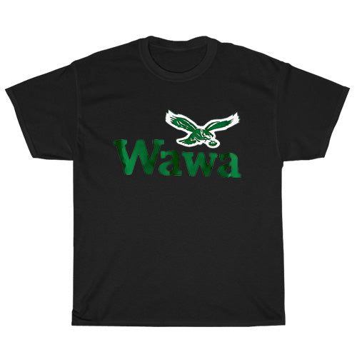 Wawa Logo Mens Unisex Short Sleeve Black T-Shirt Size S-3XL
