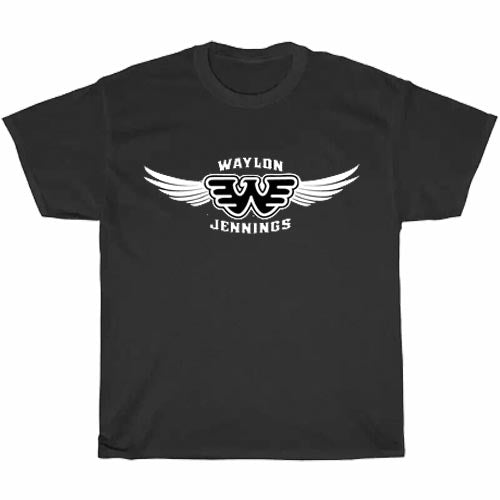Waylon Jennings Flying Logo Men's Unisex T Shirt Size S to 3XL