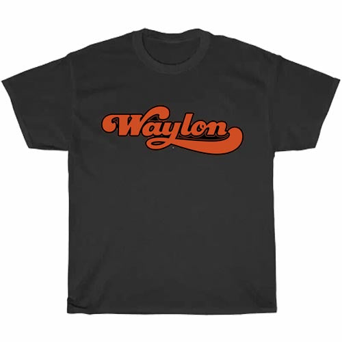 Waylon Jennings Logo Men's Unisex T Shirt Size S to 3XL