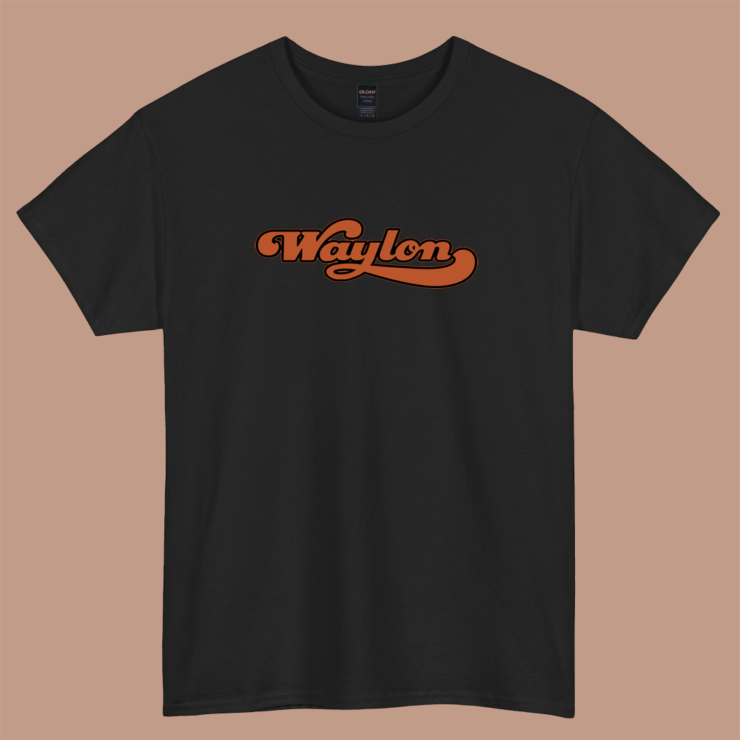 Waylon Jennings Logo SHORT SLEEVE T SHIRT S-3XL -P
